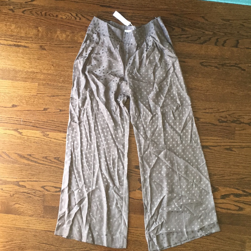Trina Turk Silk wise leg pants. Size 8